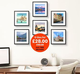 Show products in category Framed Photo Tiles Picture for category Framed Photo Tiles